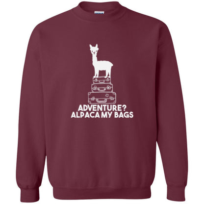 Alpaca Lover T-shirt Adventure Alpacamy My Bags Maroon
