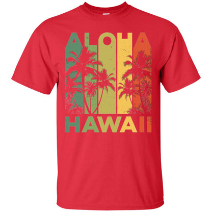 Vintage Hawaiian Islands T-shirt Red