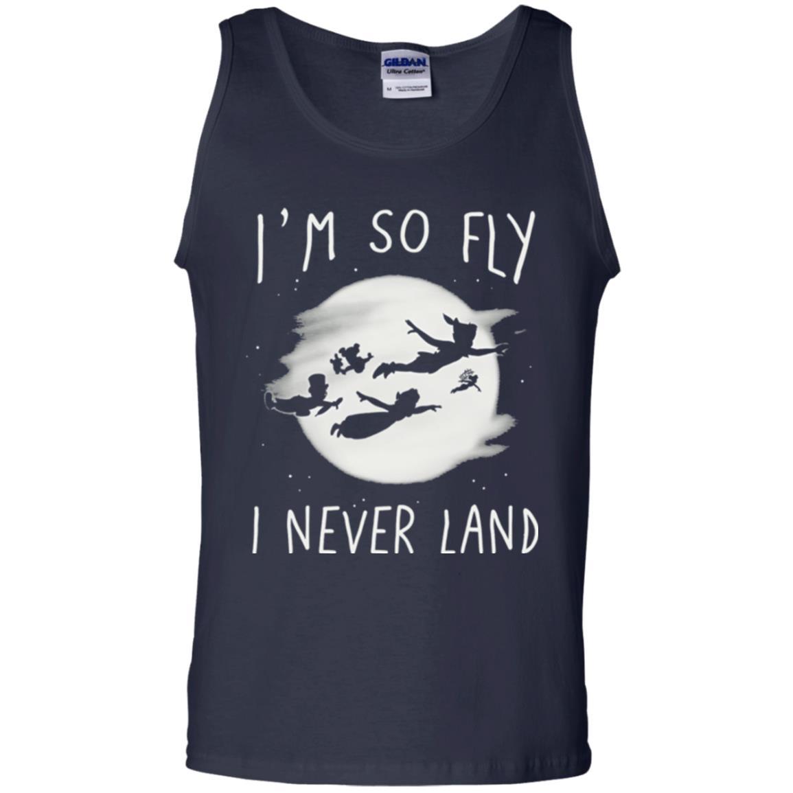 Film T-shirt Peter Pan So Fly Moon Silhouette Graphic Navy
