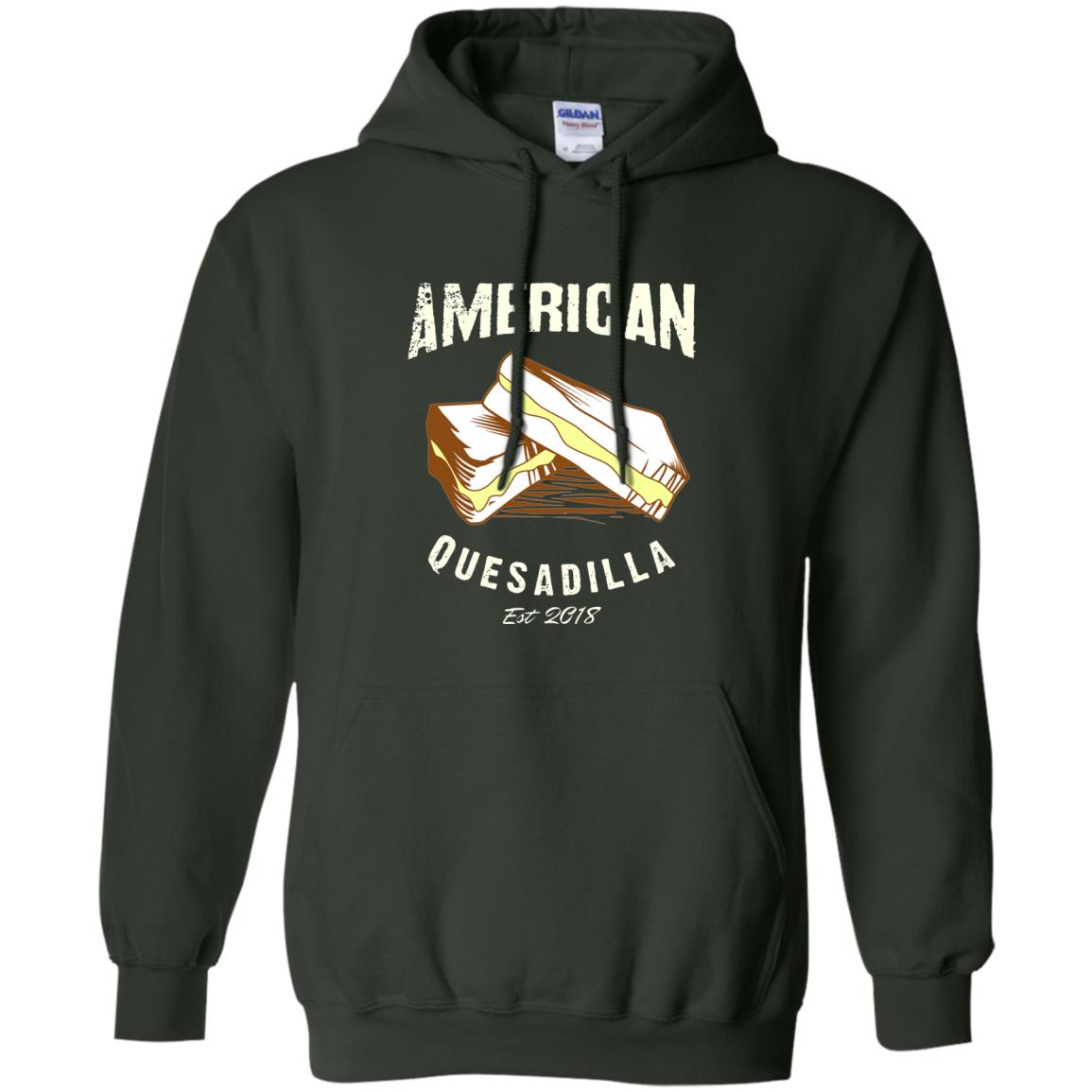 American Quesadilla Est 2018 Grilled Cheese T-shirt Forest Green