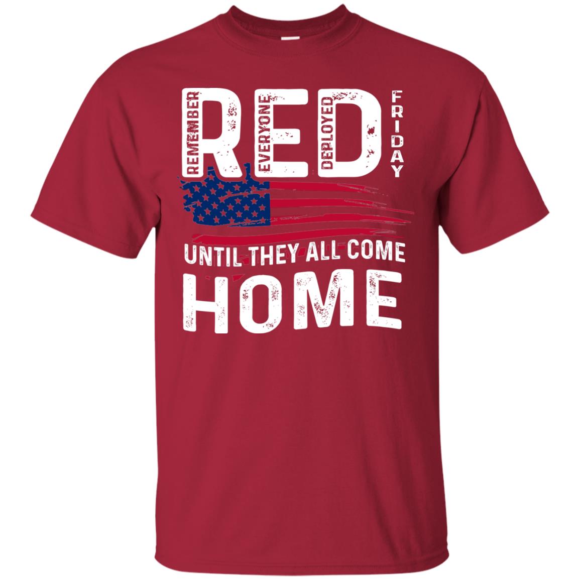 Nation Wear Red Day T-shirt Red Friday Until They All Come Home Cardinal