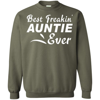 Aunt T-shirt Best Freakin' Auntie Ever Military Green