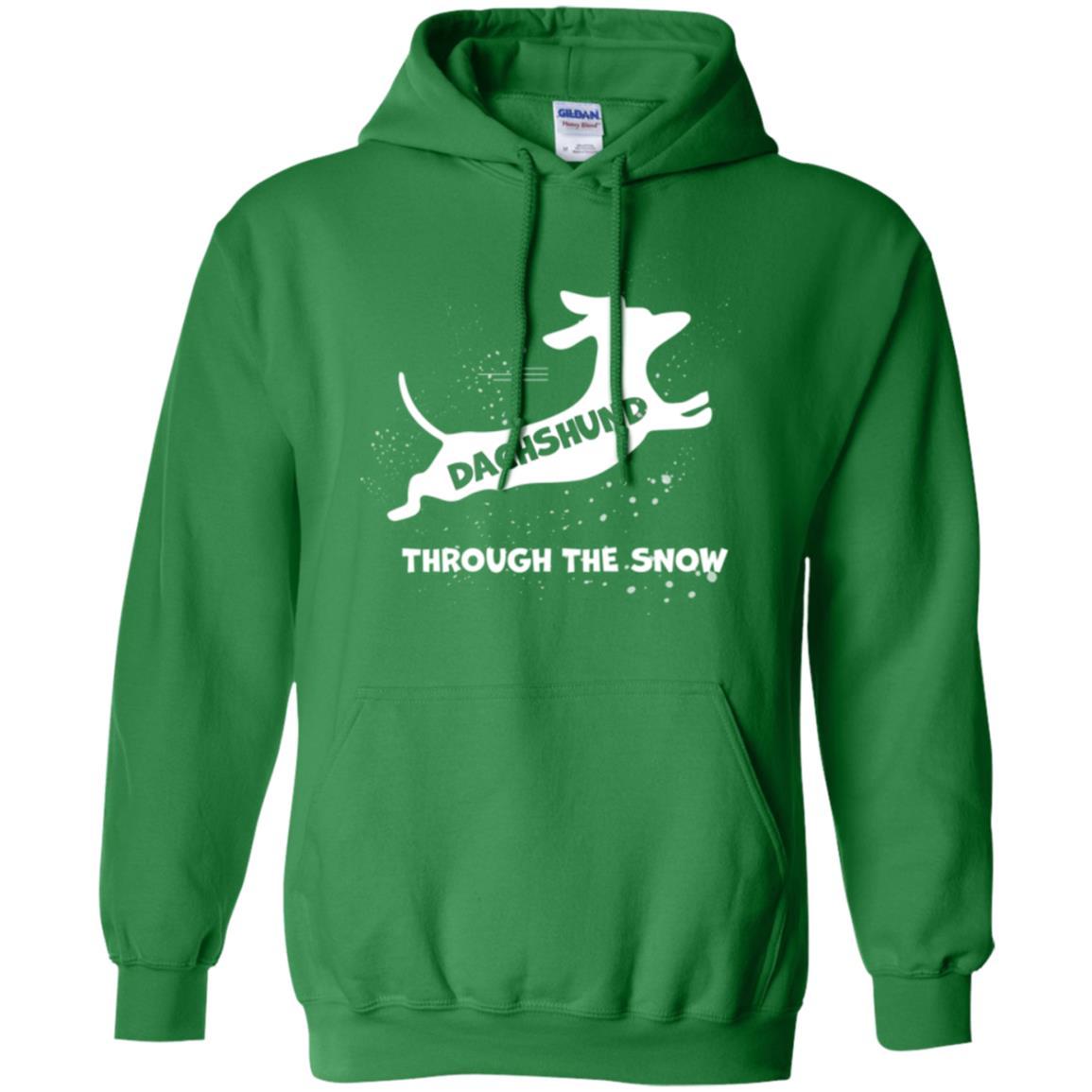 Dachshund Through The Snow T-shirt Irish Green