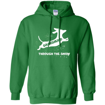 Dachshund Through The Snow T-shirt Irish Green