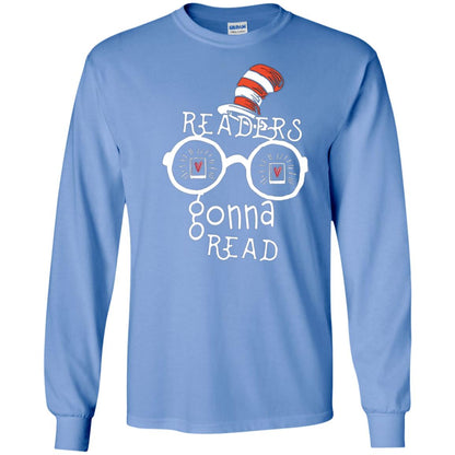 Readers Gonna Read Bookworm T-shirt Carolina Blue
