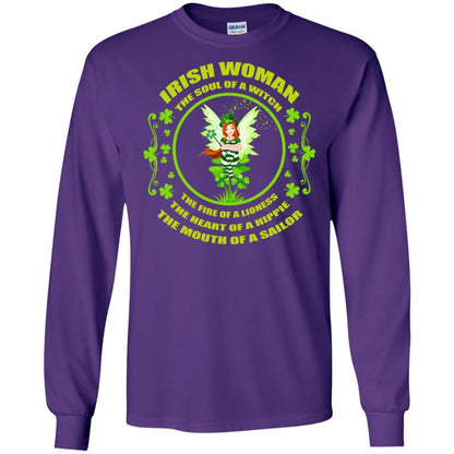 Irish Woman The Soul Of A Witch The Fire Of A Lioness The Heart Of A Hippie The Mouth Of A Sailor Purple