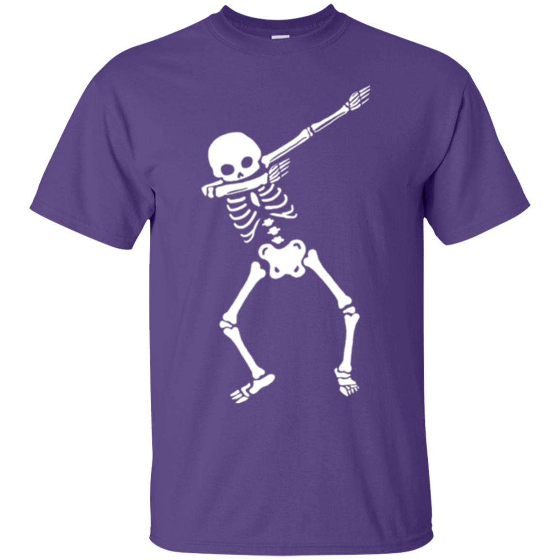 Dabbing Skeleton T Shirt Purple