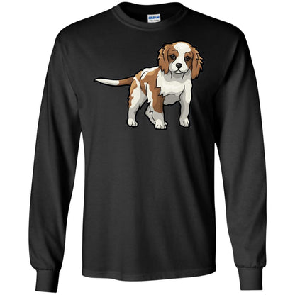 Cute Blenheim Cavalier King Charles Spaniel T-shirt Black