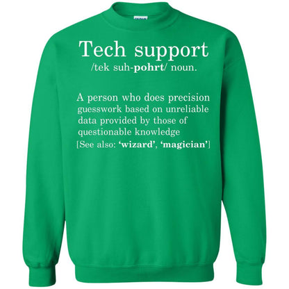Computer Nerd T-shirt Tech Support Definition Irish Green