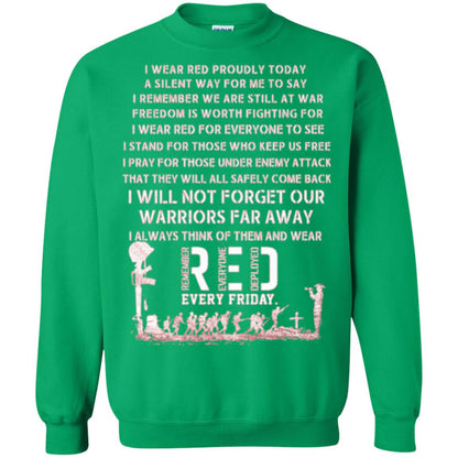 Red Friday Military T-shirt Wear Red Friday Irish Green