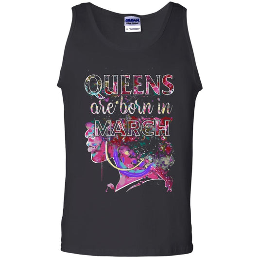 Birthday T-shirt Queens Are Born In March Black