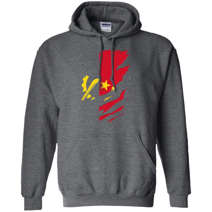 Super Angola Flag T-shirt Dark Heather