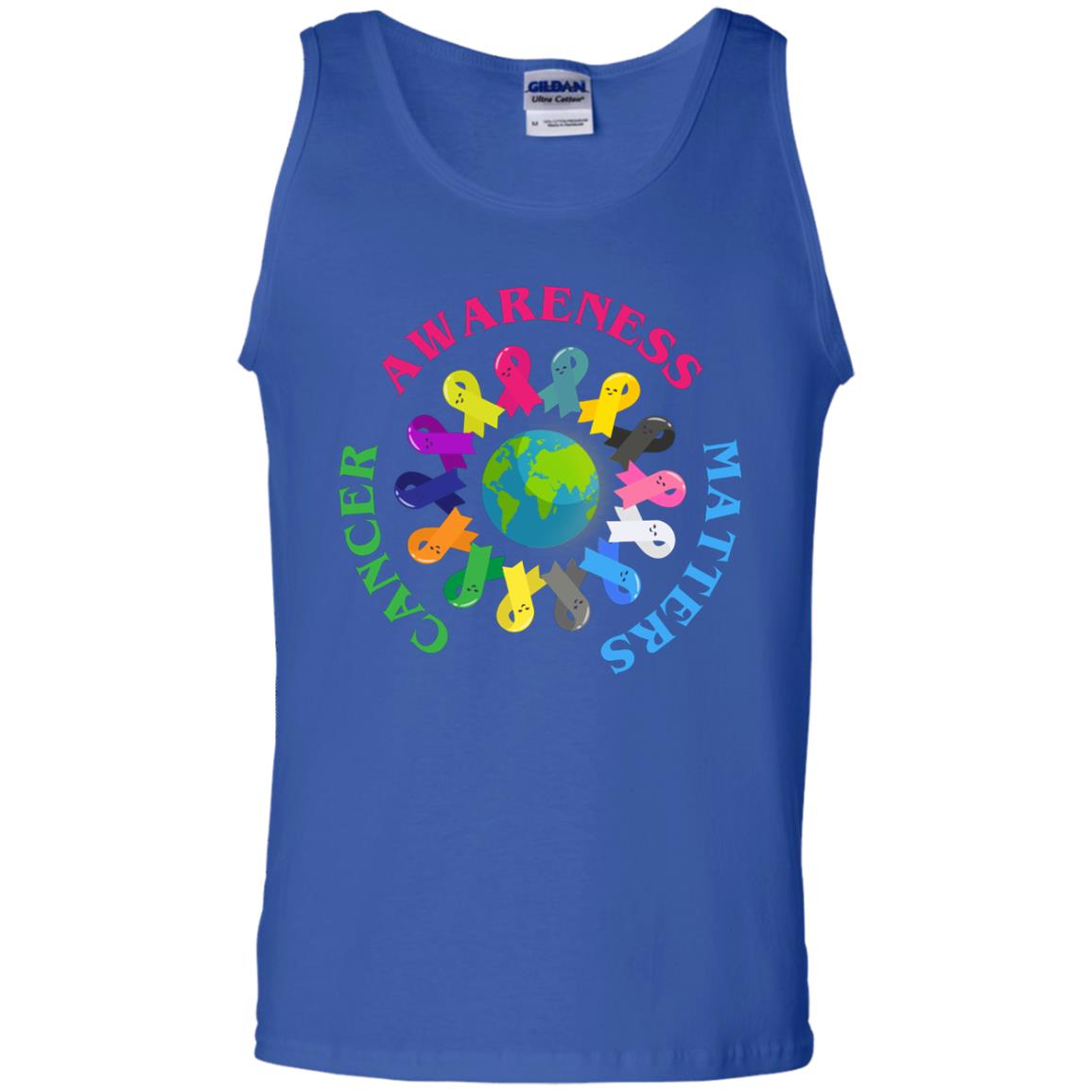 All Cancer Ribbons For All Cancer Awareness T-shirt Royal