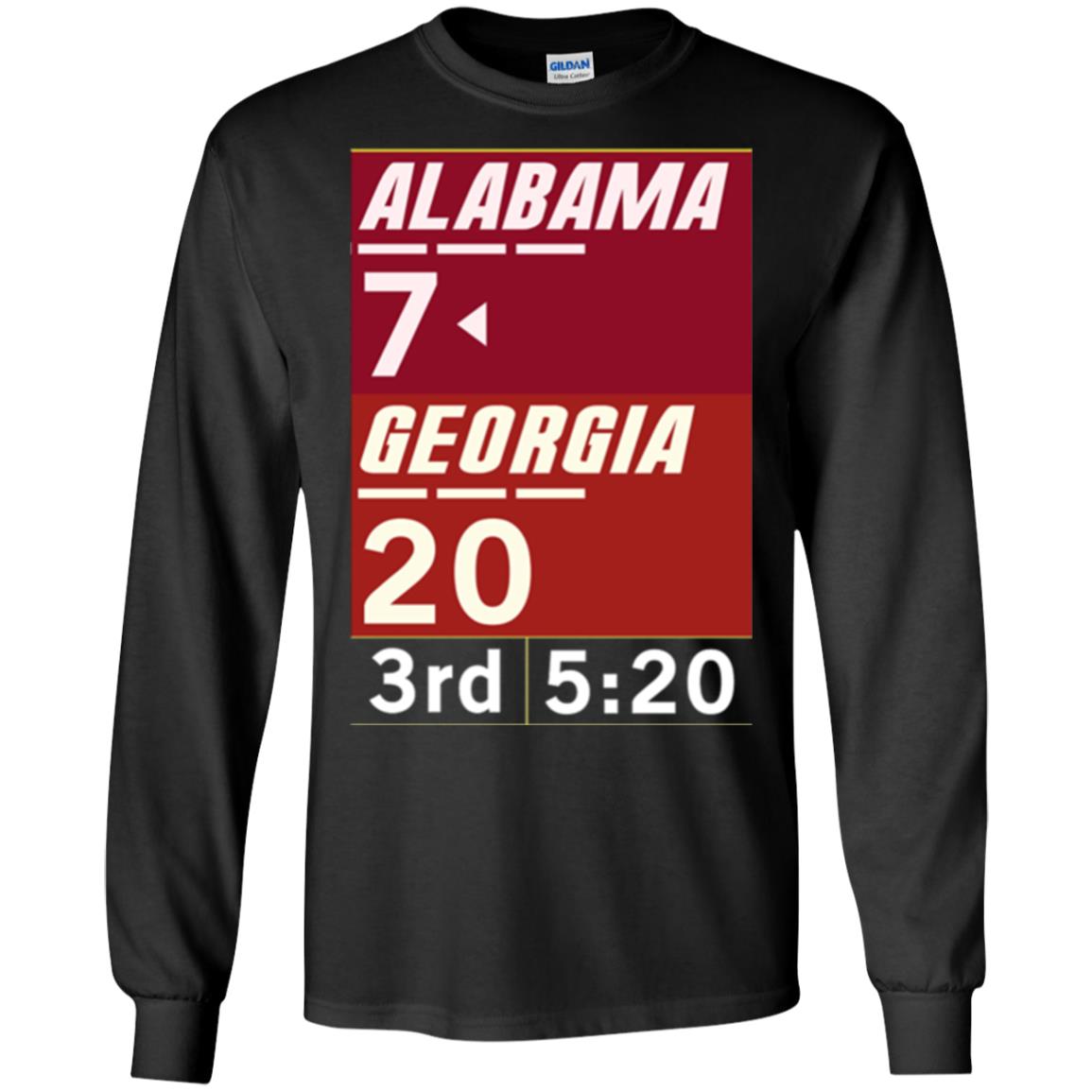 Football Lover T-shirt Alabama 26-23 Comeback Win 2-sided Black