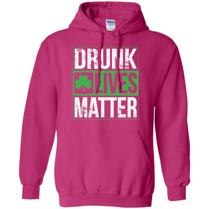 Drunk Lives Matter Saint Patrick_s Day T-shirt Heliconia