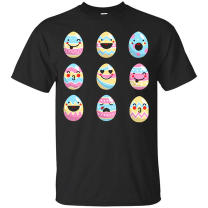 Egg Emoji Easter Happy Egg Hunt For Kids T-shirt Black