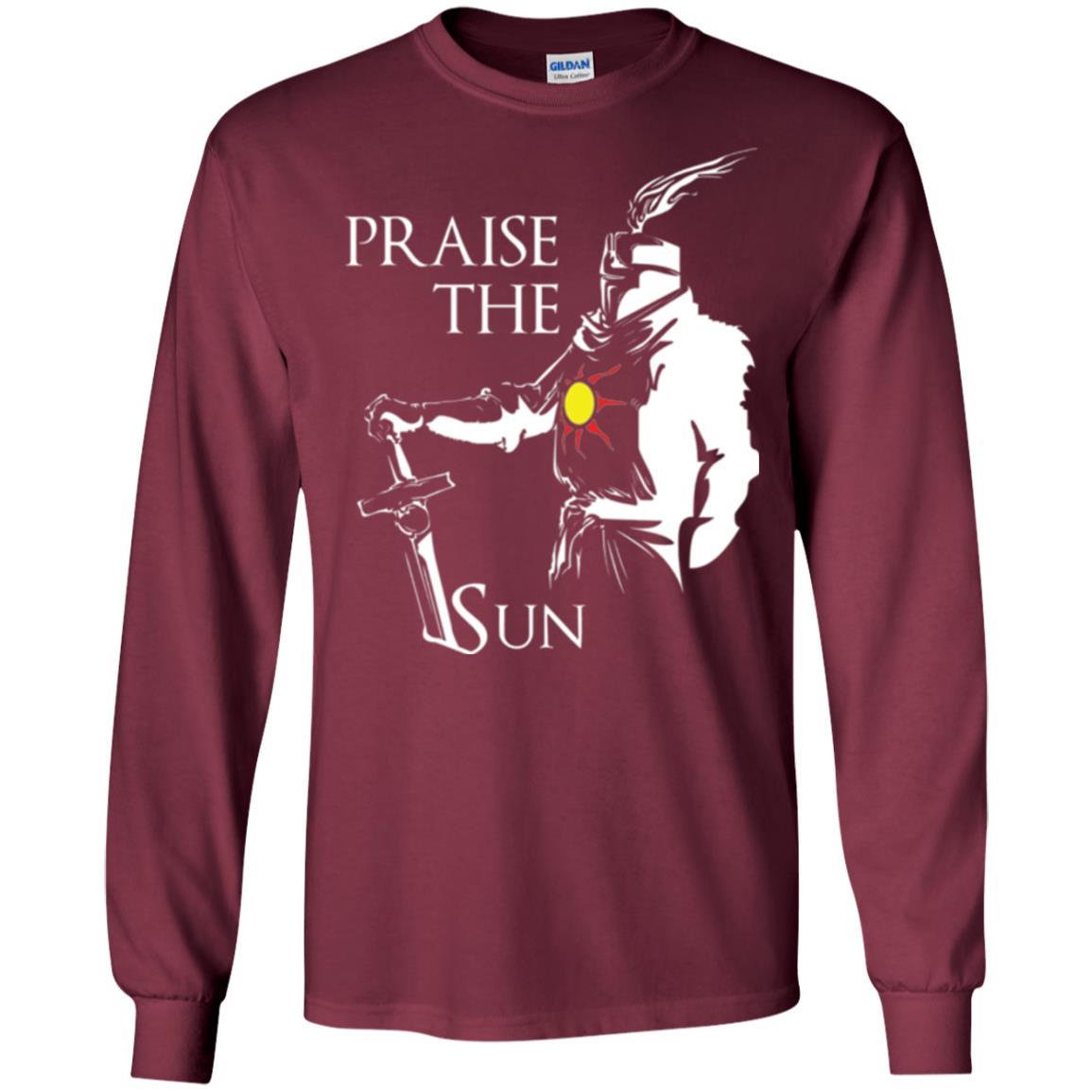 Gamer T-shirt Praise The Sun Knight T-shirt Maroon