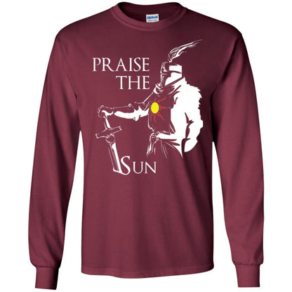 Gamer T-shirt Praise The Sun Knight T-shirt Maroon