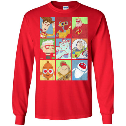Epic Boxed Up Line Up Character Graphic T-shirt Red