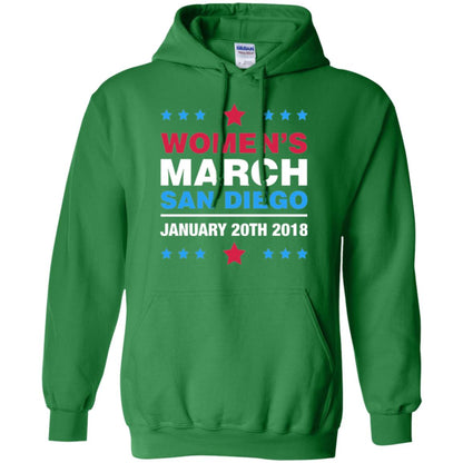 Women's March San Diego January 20th 2018 Protest Women's Right T-shirt Irish Green