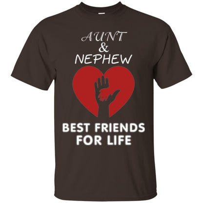 Family T-shirt Aunt And Nephew Best Friends For Life Dark Chocolate