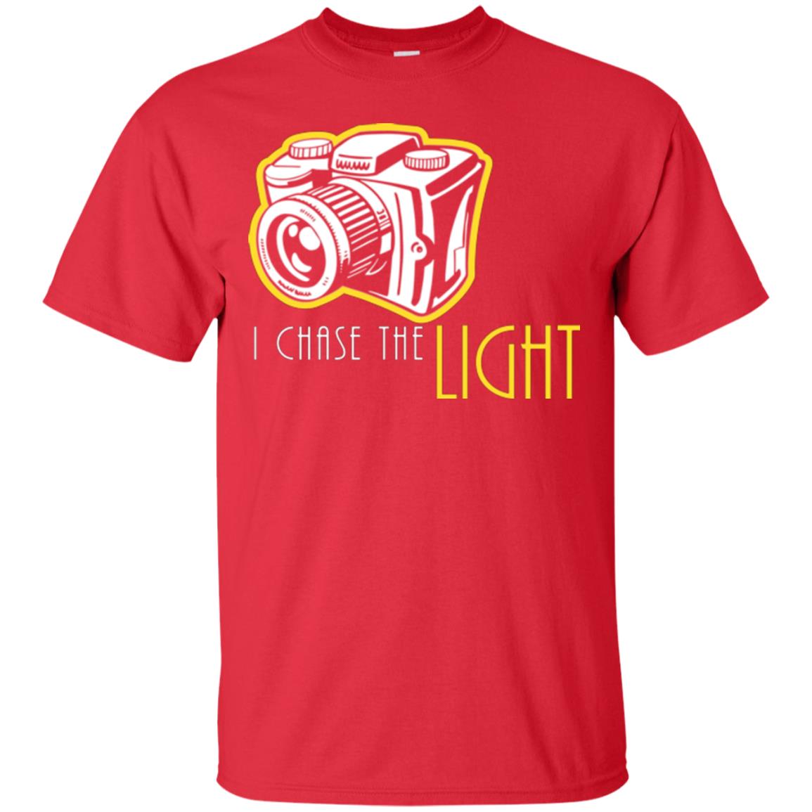 Photography Lover T-shirt I Chase The Light Red