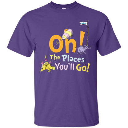 Read Across America Day T-shirt Dr. Seuss Oh The Places You_ll Go Purple