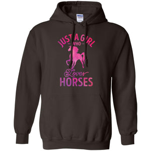 Just A Girl Who Loves Horses T-shirt Watercolor Horse