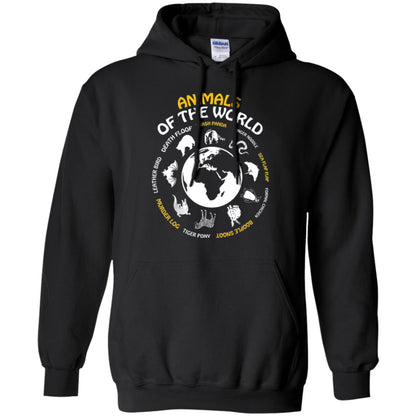 Save The Animals T-shirt Rare Animals Of The World Black