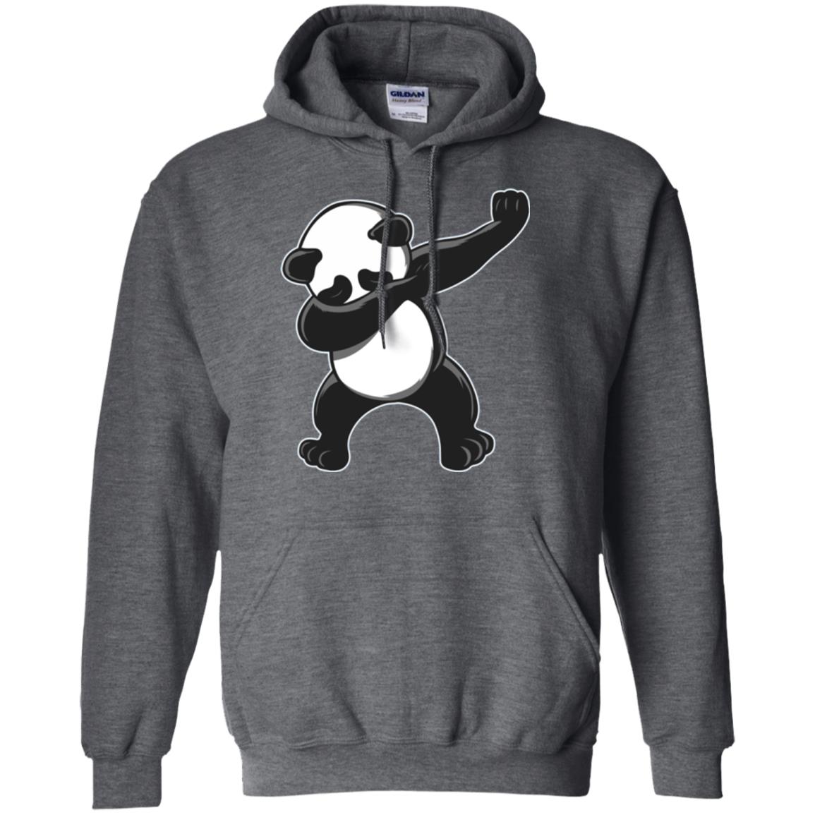 Funny Panda Dab T-shirt Cute Dabbing Panda Dark Heather