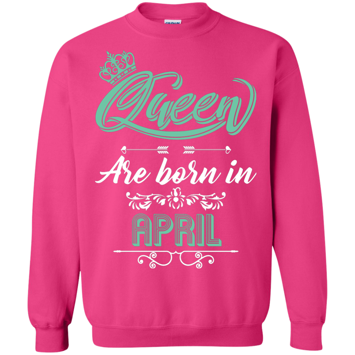 Brithday T-Shirt Queen Are Born In April Heliconia