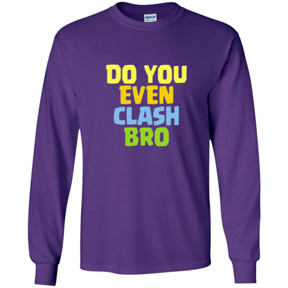 Royal Gamers T-shirt Do You Even Clash Bro Purple