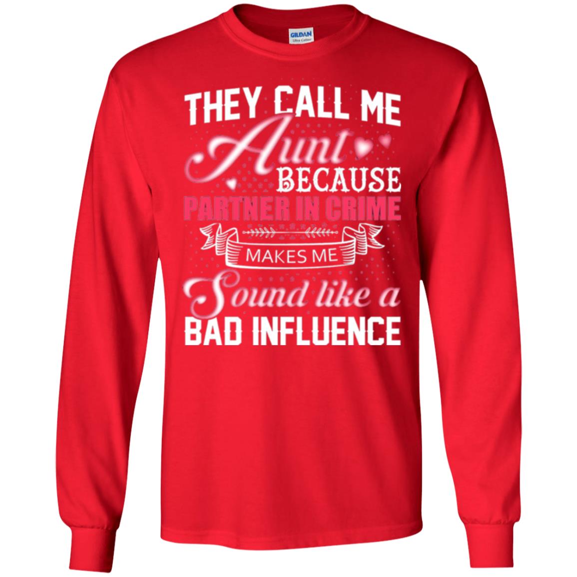 Aunt T-shirt They Call Me Aunt Red