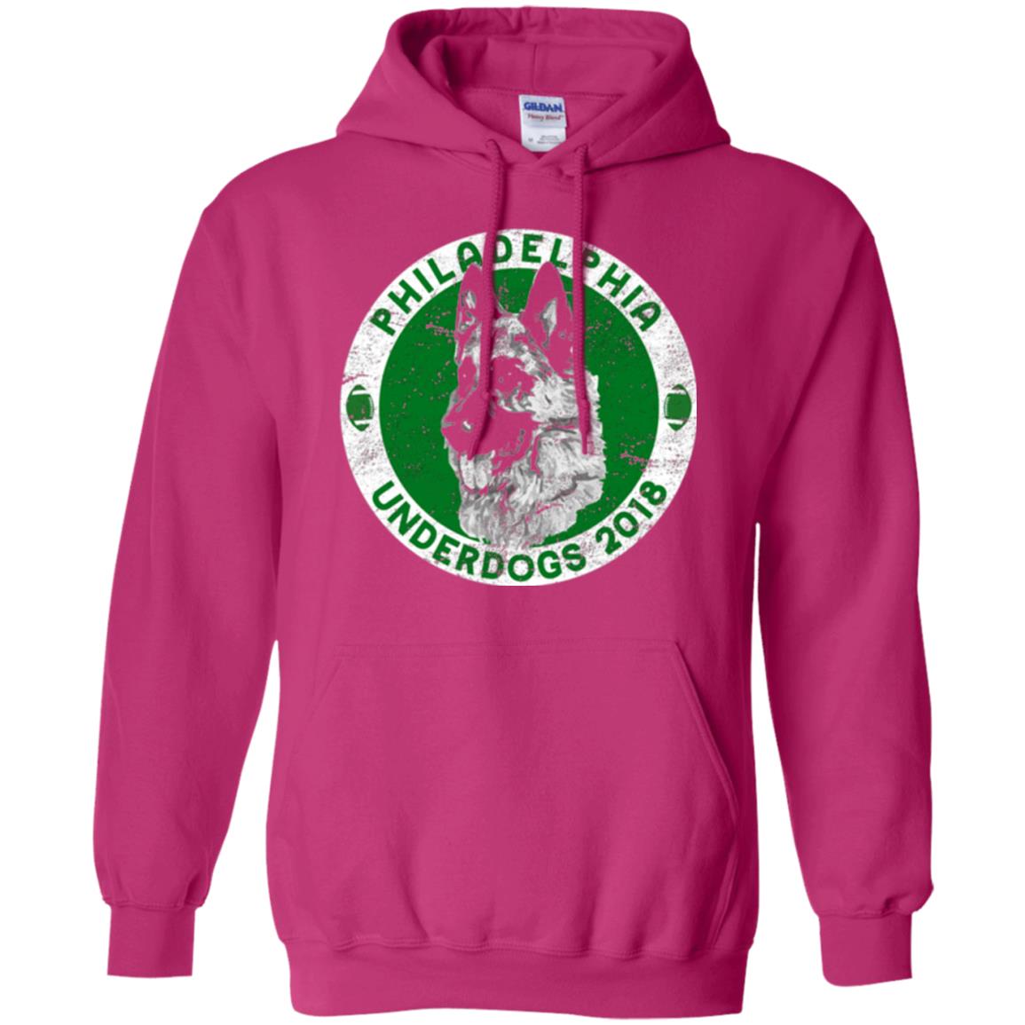 Dog Lover T-shirt Philadelphia Underdogs 2018 Distressed Heliconia