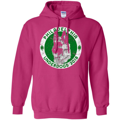 Dog Lover T-shirt Philadelphia Underdogs 2018 Distressed Heliconia