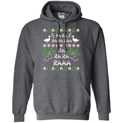 Christmas T-shirt Fa Ra Ra Chinese Duck Dinner Dark Heather