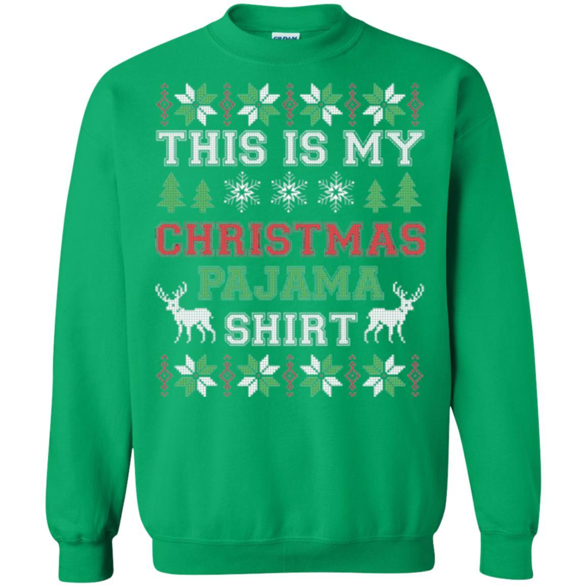 Christmas T-shirt This Is My Christmas Pajama Irish Green