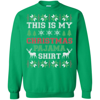 Christmas T-shirt This Is My Christmas Pajama Irish Green