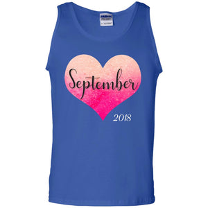 Pregnancy Reveal Announcement Party September 2018 ShirtG220 Gildan 100% Cotton Tank Top