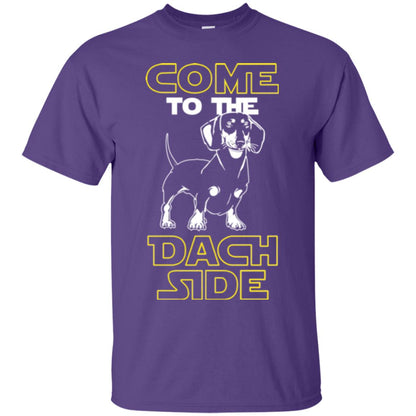 Come To The Dach Side Dachshund Dog Lover Shirt Purple
