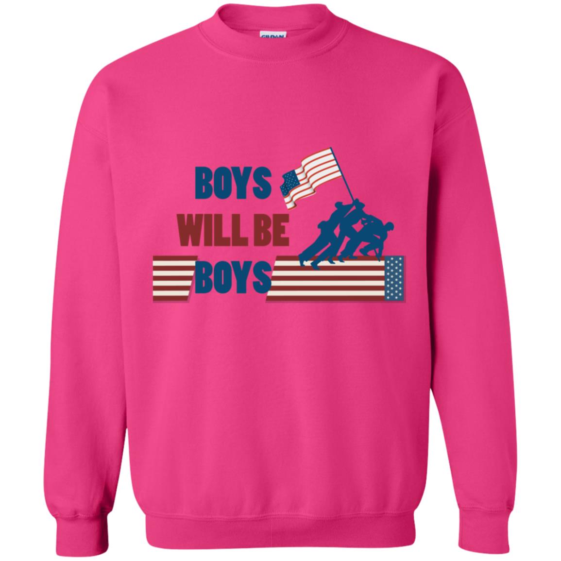 Boys Will Be Boys Military Shirt Heliconia
