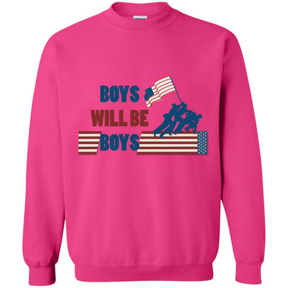Boys Will Be Boys Military Shirt Heliconia