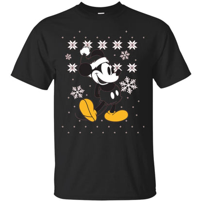 Christmas T-shirt Disney Mickey Mouse Black