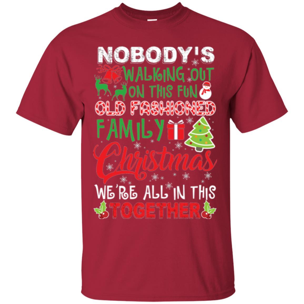 Christmas T-shirt We're All In This Together Cardinal