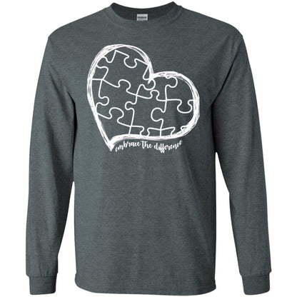 Autism Awareness Embrace Differences Shirt Dark Heather