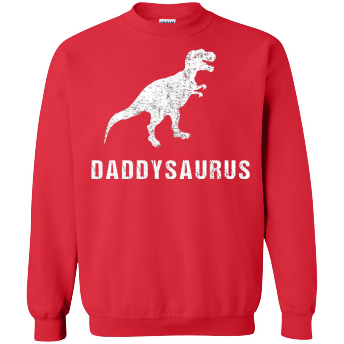 Dad T-shirt Daddysaurus Red