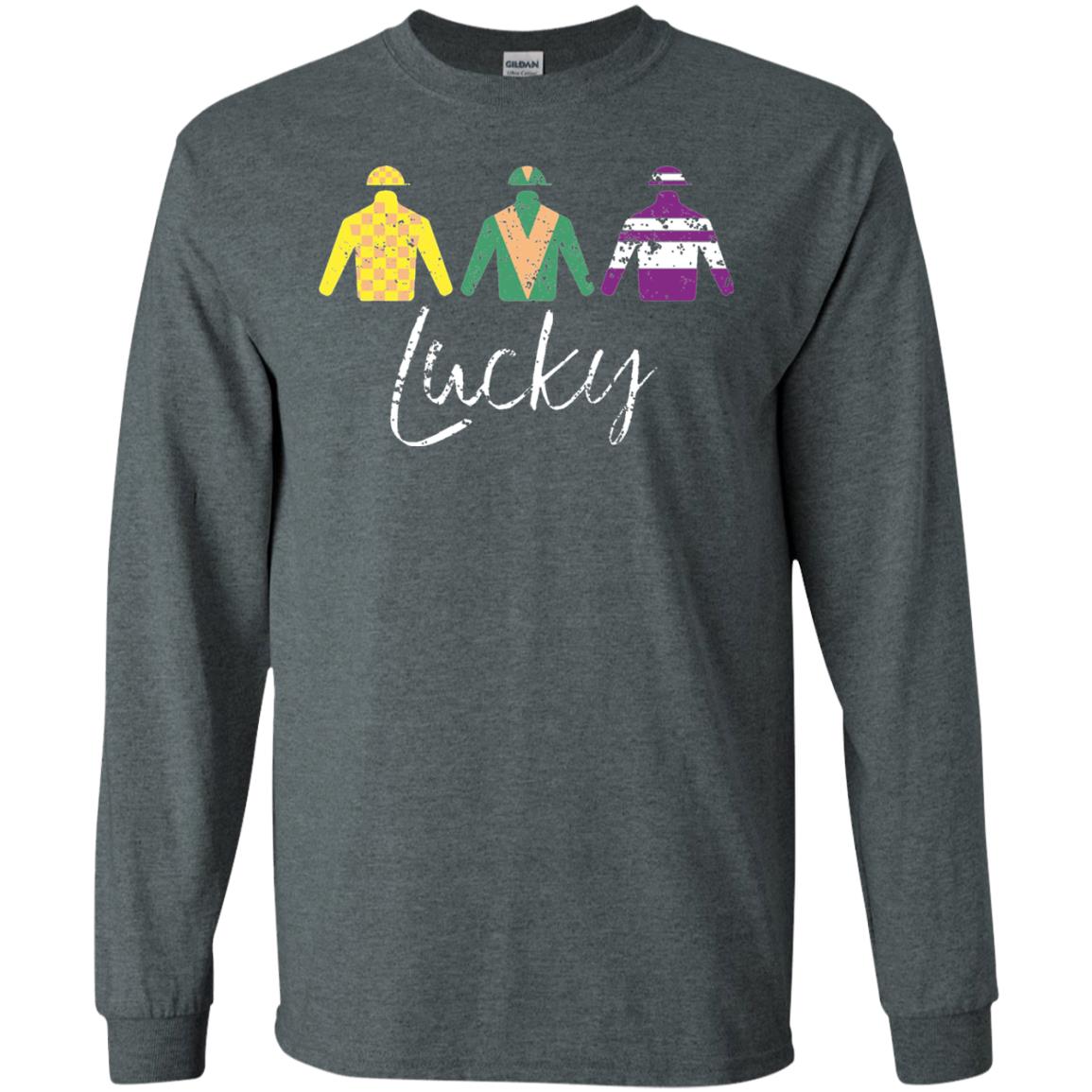 Derby Jockey Shirt Lucky Derby Apparel Derby Dark Heather
