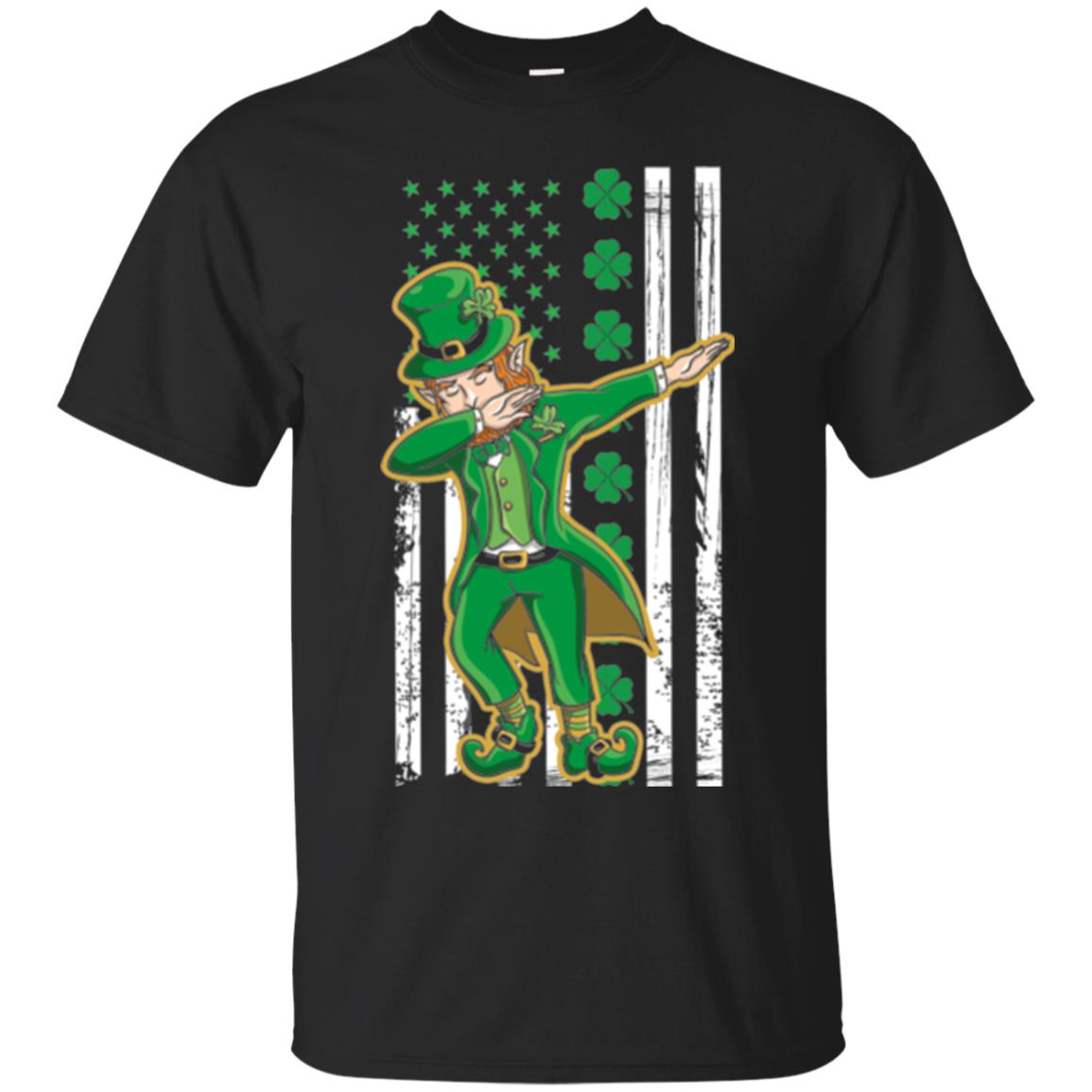 Dabbing Leprechaun St. Patrick's Day T-shirt Black