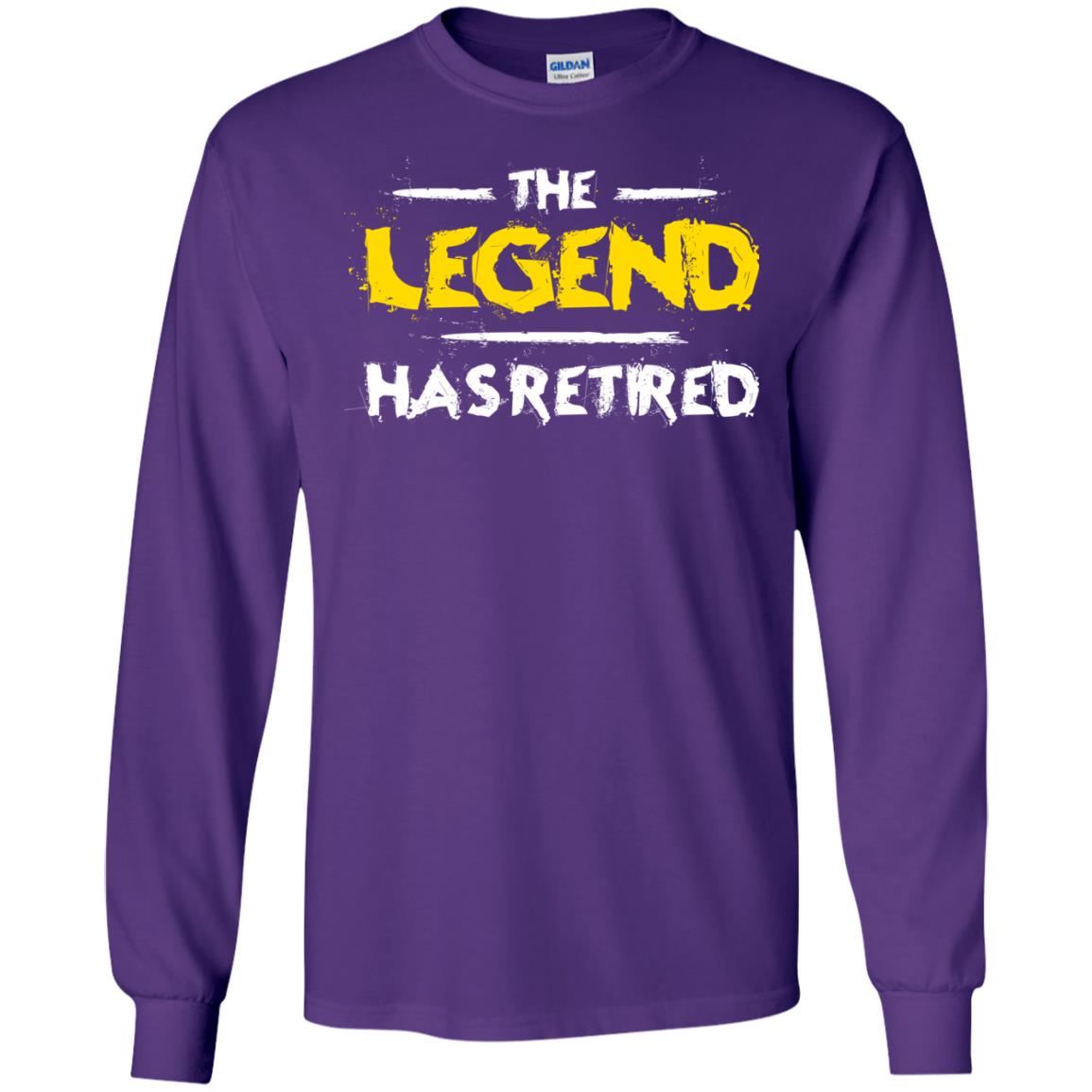 Retirement T-shirt The Legend Has Retired Purple