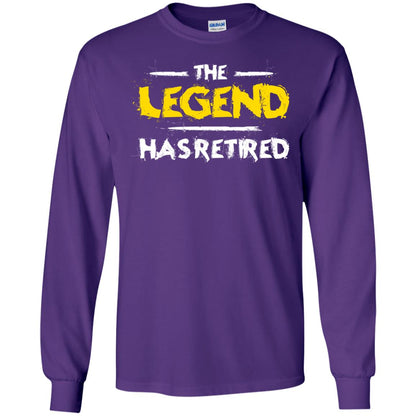 Retirement T-shirt The Legend Has Retired Purple